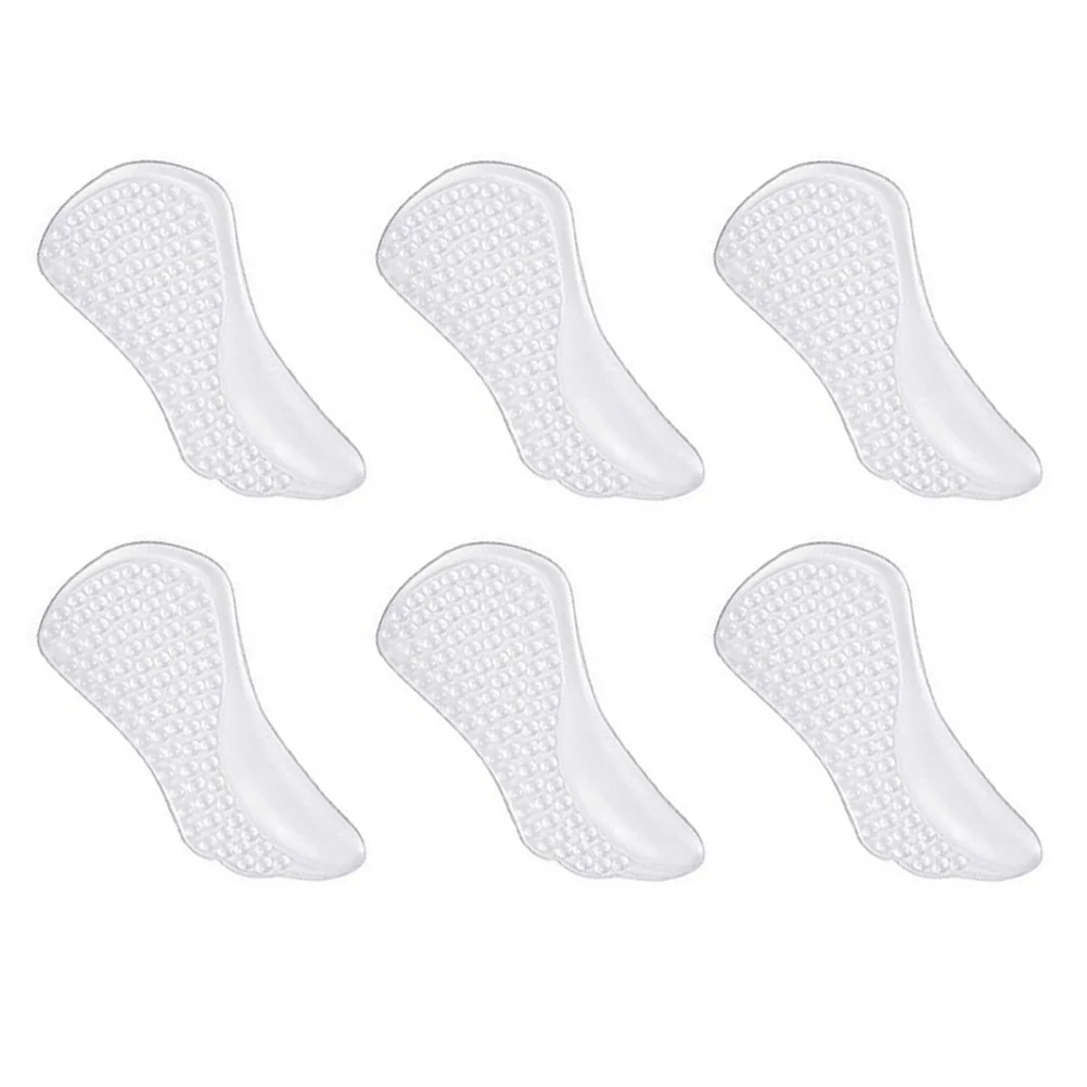 

3 Pairs Forefoot Pad Shoe Accessories Invisible Insoles De Gel Transparente Mat Arch Support Insoles For Heels Front