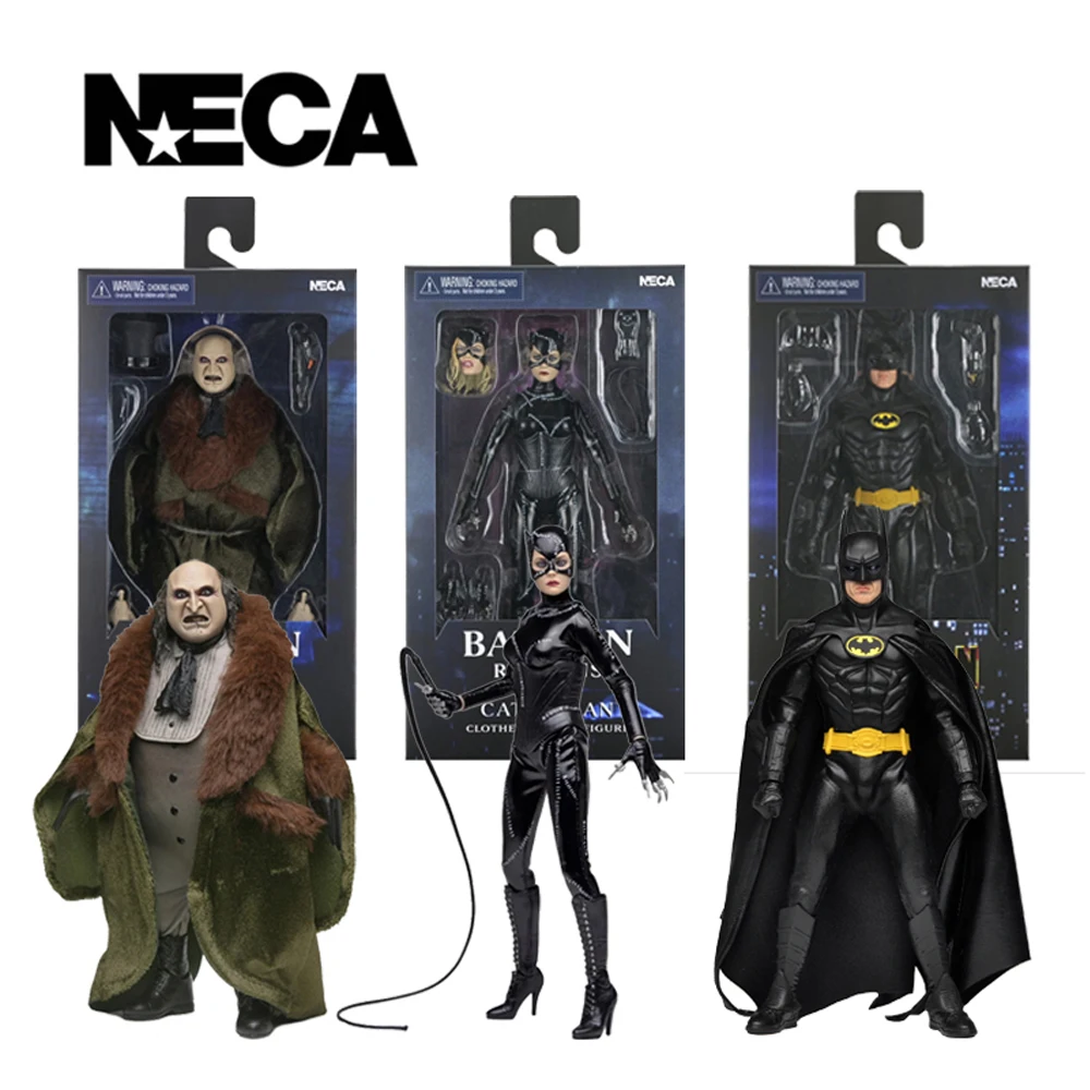 Фото Игрушки NECA: Бэтмен (фильм 1989 года) и Бэтмен возвращается: Женщина-кошка / Пингвин, 8-дюймовая (20 см) коллекционная фигурка в одежде, модель-кукла, гараж-кит №1