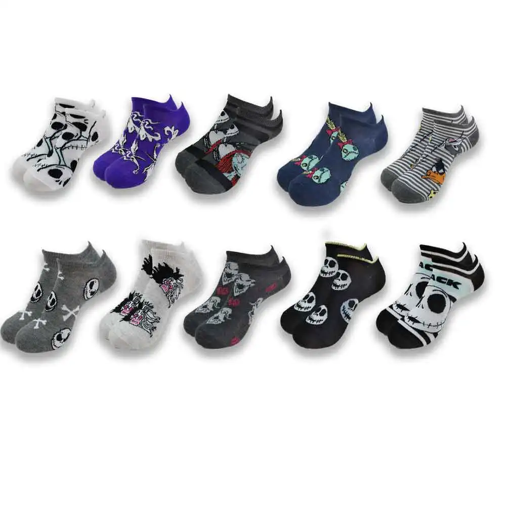 

Носки мужские короткие летние с мультяшным принтом, яркие