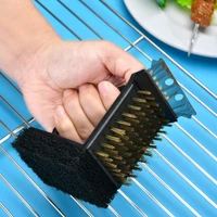 multifunction barbecue cleaning brush baking tray grilling net bbq cleaner outdoor cooking camping tools baking accessories