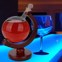 globe wine decanter glass crystal party alcohol crystal globe liquor carafe dispenser bar glassware for whisky vodka decanter