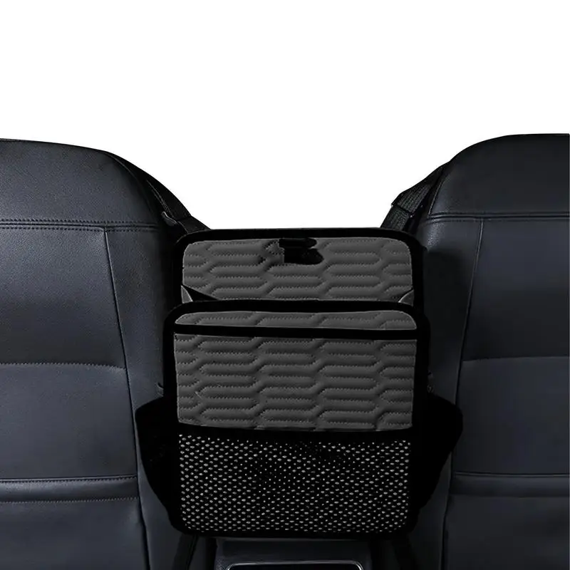 

Автомобильный кошелек, держатель, Кожаный Автомобильный карманный органайзер между передними сидениями в качестве барьера для сумочки, для домашних животных, детей, 1 Передняя боковая салфетка