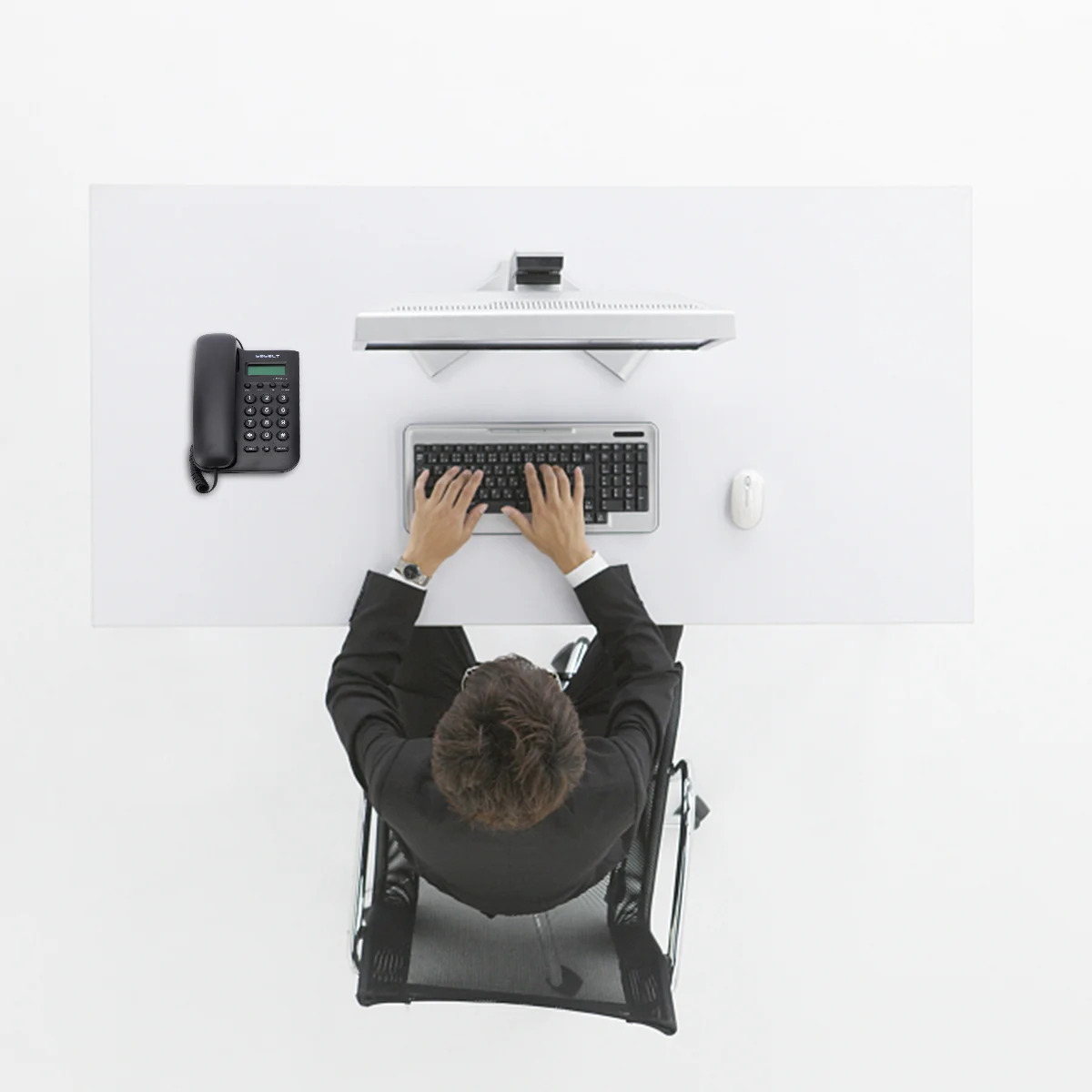 

Домашние телефоны, внешняя торговля, телефон, маленький подвесной настенный телефон, Телефонный Удлинитель для офиса (черный)