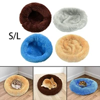 sl small pet mat hamster round small animal mat soft warm hamster house nest winter warm sofa sleeping bag mat