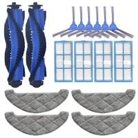 16pcs replacement for proscenic 850t robotic vacuum cleaner parts side brush mop cloth hepa filter rags main brush roll