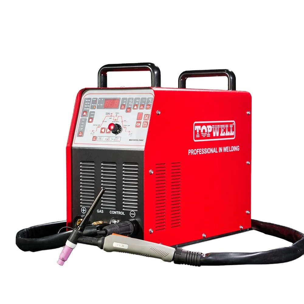 

2019 TOPWELL 2 Wave forms TIG welder 250 AC DC TIG Welding Machine MASTERTIG-250
