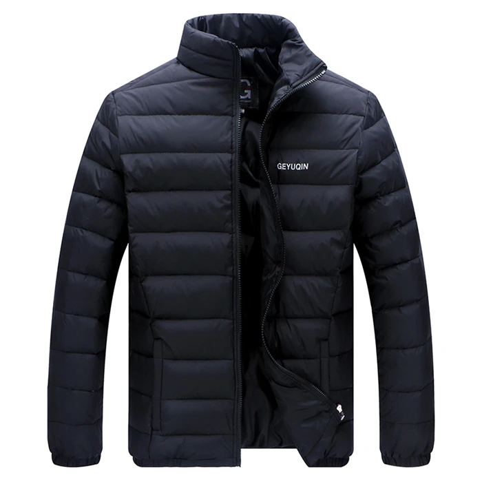 Mens Winter Jacket Coat 2022 White Duck Down Light Jacket Casual Outerwear Snow Warm Stand Collar Brand Male Feather Coat Parkas