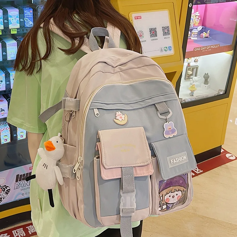 Cute High School Girls Backpack Travel School Bags For Teenage Girls Fashion Lady Kawaii Book Backpack Women Lady Laptop Bag