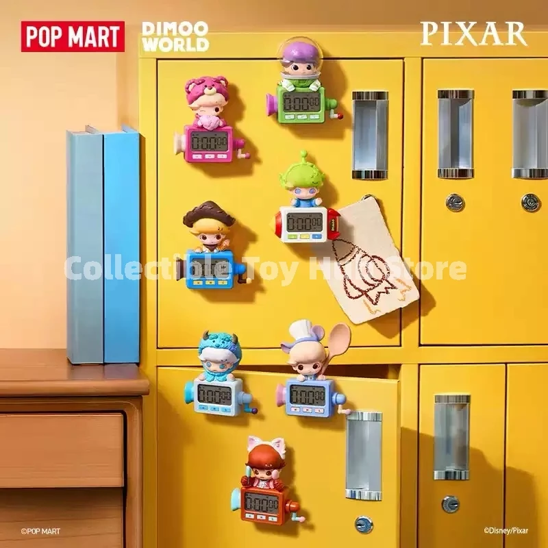 Фото Pop Mart Dimoo World Pixar: Магнит на холодильник с цифровым таймером (слепая коробка), коллекционный предмет декора для дома, подарок для взрослых №2