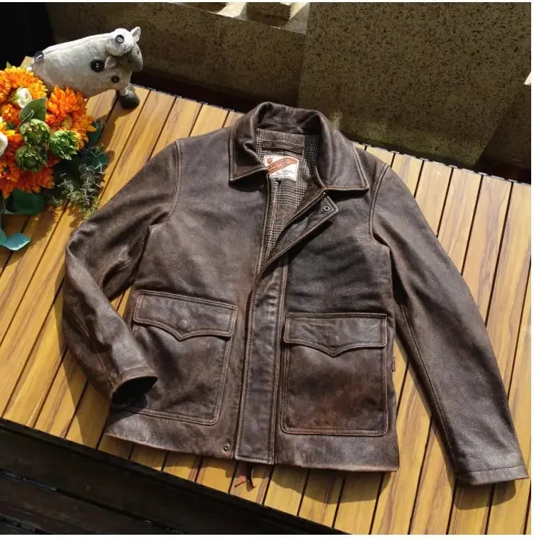 Топ магазина.Оптовая продажа кожа нубука США. Винтажная коричневая повседневная