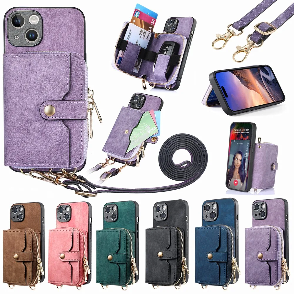 

for Samsung Galaxy S23 S22 S21 S20 S10 S9 S8 Ultra Plus FE Case Cover coque Wallet Phone Cases Covers Sunjolly