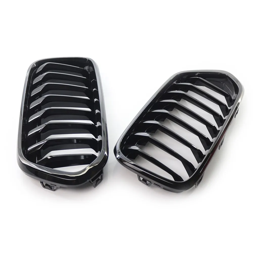 

Bright Black ABS Gloss Black Car Front Kidney Grille For BMW X2 Series F39 Front Grill Grille 2018 2019 2020 2021 Accessories