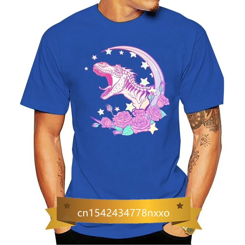 

Pastel Goth Trex T Shirt - Vaporwave Aesthetic 2018 Summer New Brand Men Hip Hop Men T-Shirts Casual Fitness Tops Tees Men 100%