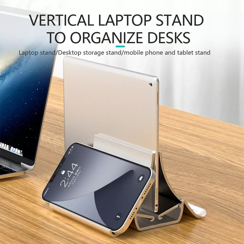 

Stand Desktop Laptop Tablet Gravity Storage Rack Portable Space-saving Phone Bracket Vertical Laptop Stand