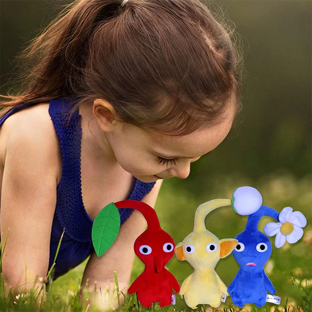 Плюшевая игрушка Pikmin мультяшная игра плюши Олимар цветок бутон лист милая