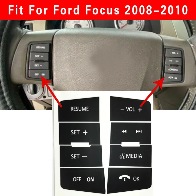 

Dedicated to Ford Focus steering wheel control button repair sticker 2008-2010