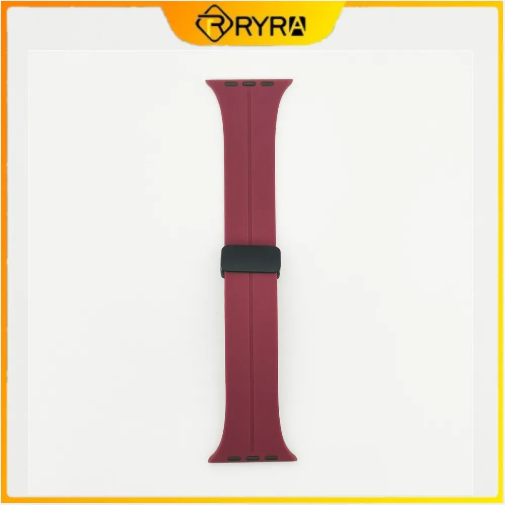 

2023 New Iwatch Marine Folding Strap With Multi Color Optional Silicone Waterproof Watch Strap Lightweight And Breathable