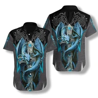 hawaii shirt beach summer ice gothic dragon hawaiian shirt 3d printed men for women tee hip hop shirts cosplay costume