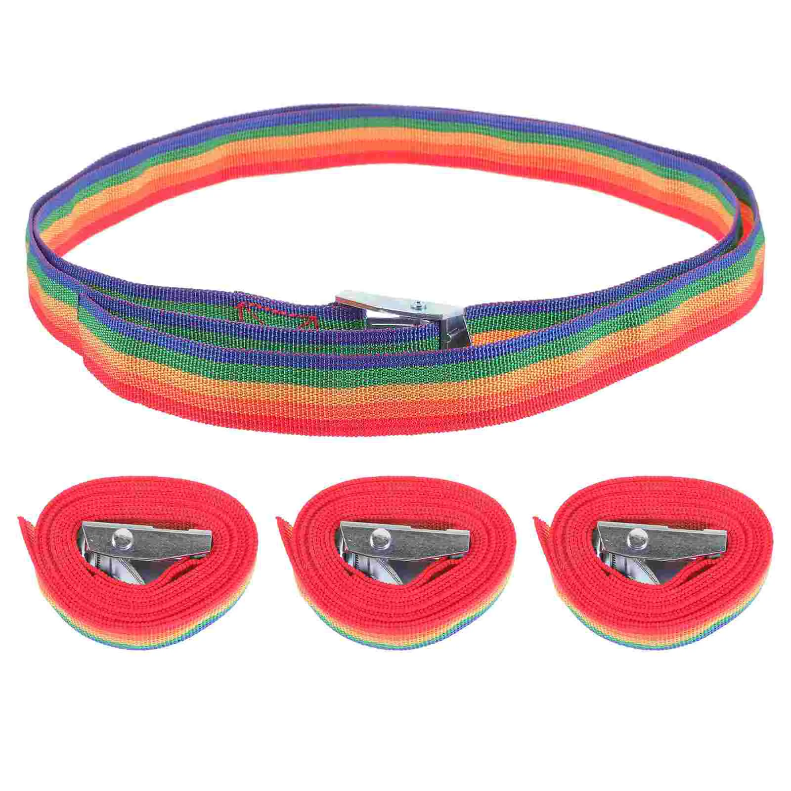 

4pcs Bungee Strap Cargo Strap Cloth Luggage Rack Tie Down Heavy Duty Cargo Strap Accessory