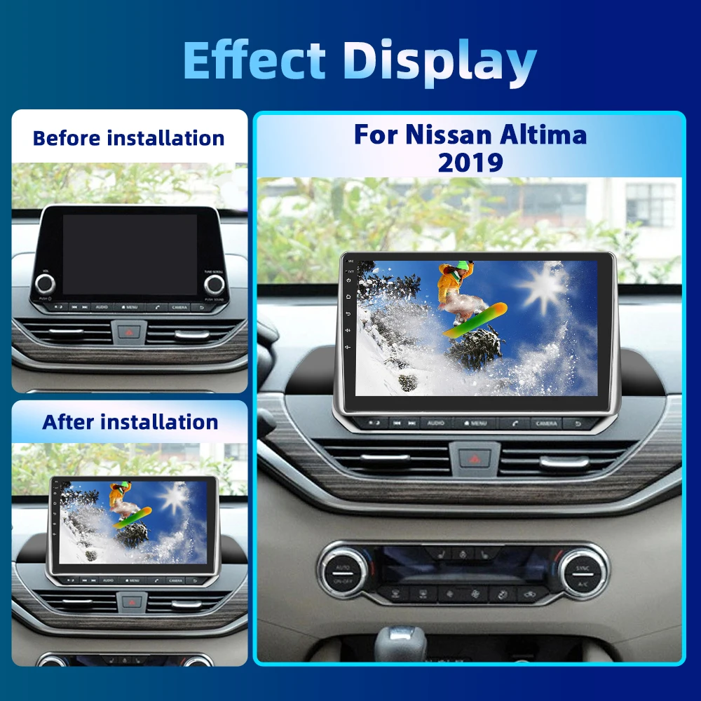 Автомагнитола Podofo для Nissan Altima мультимедийный проигрыватель с 8-ядерным