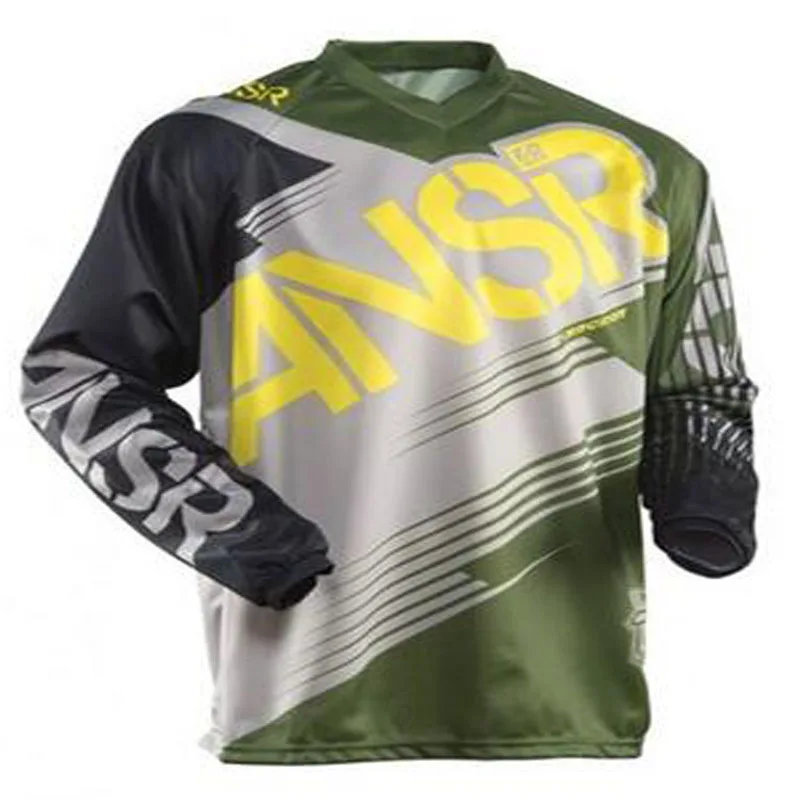 

Summer MTB Road orange Off-Road Motorcycle Men's Bicycle Long Sleeve Shirt Racing Professional quick-drying cycling jersey