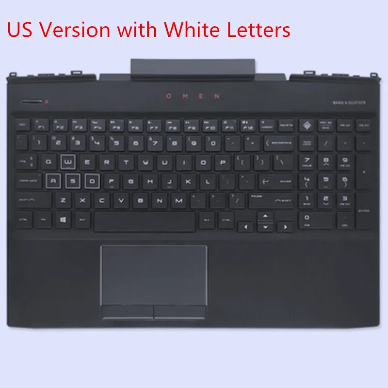 

Для HP Omen 15-DC 15-dc1055TX TPN-Q211 Замена клавиатуры для ноутбука с подставкой верхний чехол с клавиатурой Langguage США