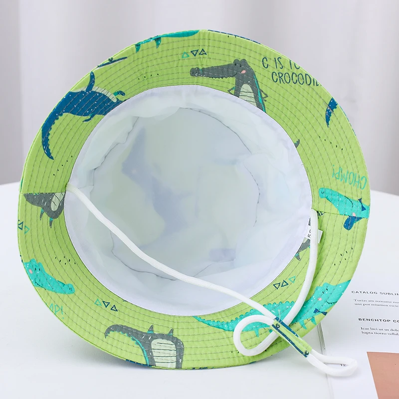 Шляпа Детская летняя ветрозащитная с принтом в виде динозавра - купить по