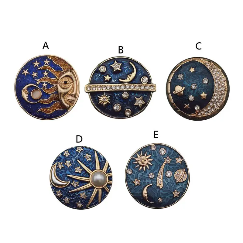 

for sky Planet Brooch Star Moon Enamel Pin Galaxies Badge Pin Jewelry Decor for