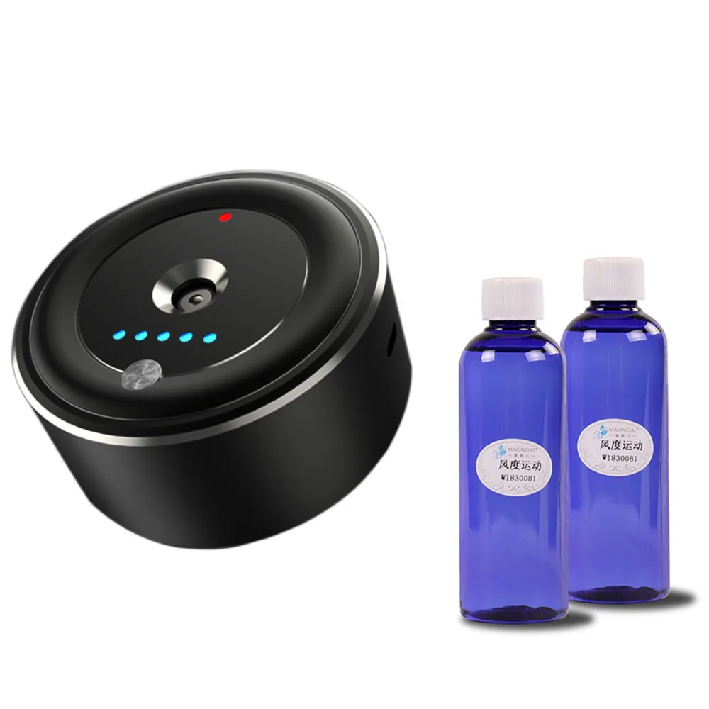 

Intelligent Car Scent Aroma Machine Rechargeable Ultrasonic Oil Aromatherapy Fragrance Diffuser Air Freshener with 200ml Oils