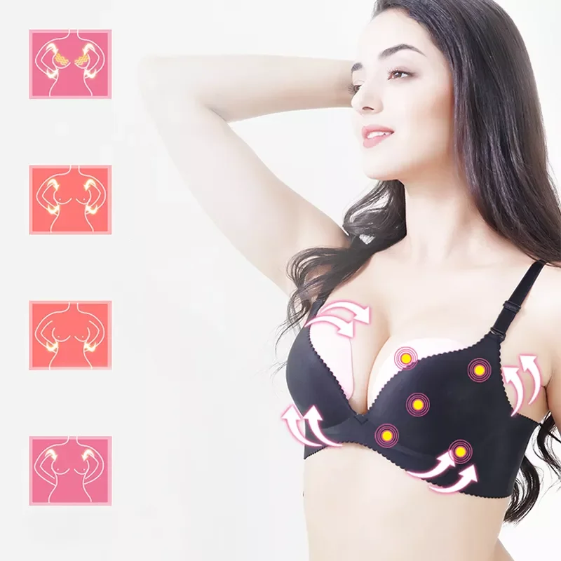 

Electric Breast Pump Massage Body Cups Breast Enlargement Massager Graphene Warm Massage Vibration Kneading Multifunctional Bras