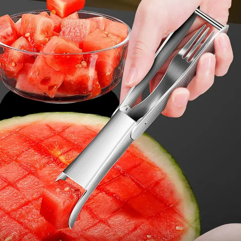 

Watermelon Cutter Multifunction Durian Opener Tool Clip Clamp Cutter Tool Slicer Cube Cutting Tool Kitchen Gadget Fruit Cutter