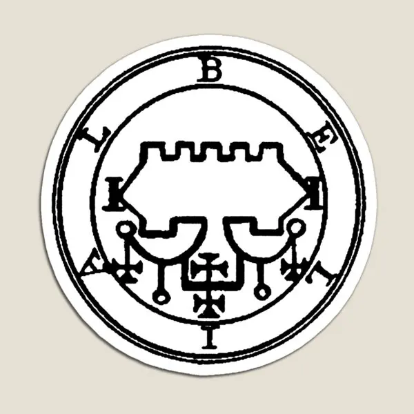 Сигил Белилела талисман демон круг магнит детский милый красочный держатель