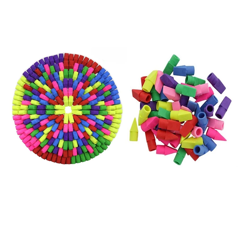 Top Erasers, Pencil Cap Erasers, Eraser Tops, Color Pencil E