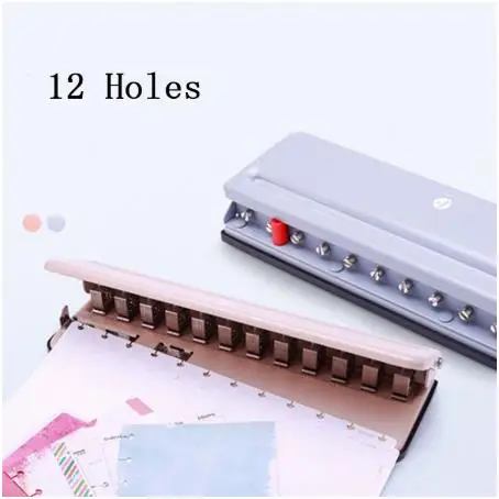 T Hole Round Hole Multi-function Punching Machine Disc Dinding Loose-Leaf Puncher Adjustable Punch Book Mushroom Hole Puncher