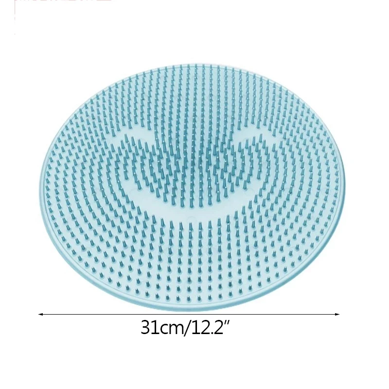 

Silicone Bath Foot Massage Pad Mat Shower Back Massage Cushion Brush Suction Cup Bathroom Non-slip Bath Mat Foot Washing Brush