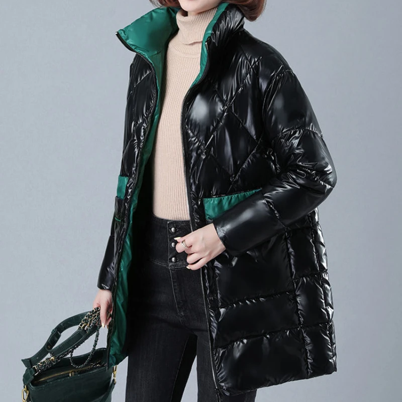 Women's Winter Coat Short Padded Jacket Parka Jacket Warmth Free Shipping Korean Fashion Loose Wholesale Slim Fit Za New