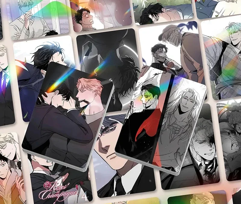 Корейская карта BL Manwha в виде Розы и шампанского закладки для книг зажим языков