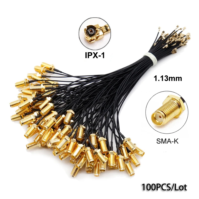 

Tinymons кабель-переходник RP SMA «мама» на U.FL/IPX1 MHF4 «мама» 5-30 см