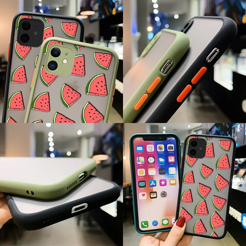 

Watermelon Case For Redmi 4 4A 4X 5 5A 6 6A 7 8 8A 9 9C Pro Prime K20 Phone Case Shockproof Armor Matte Phone Fashion