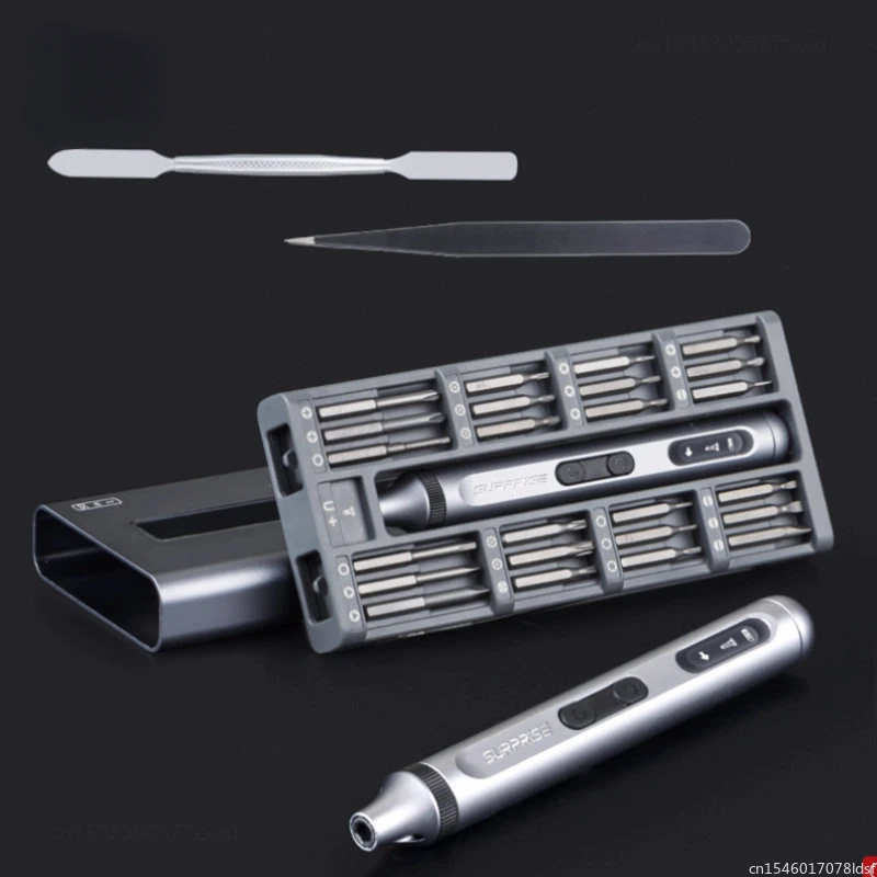 

Набор прецизионных электрических отверток Youpin, бесшумная и прочная Беспроводная отвертка Type-C с быстрой зарядкой, набор электроинструментов 17/50 в 1