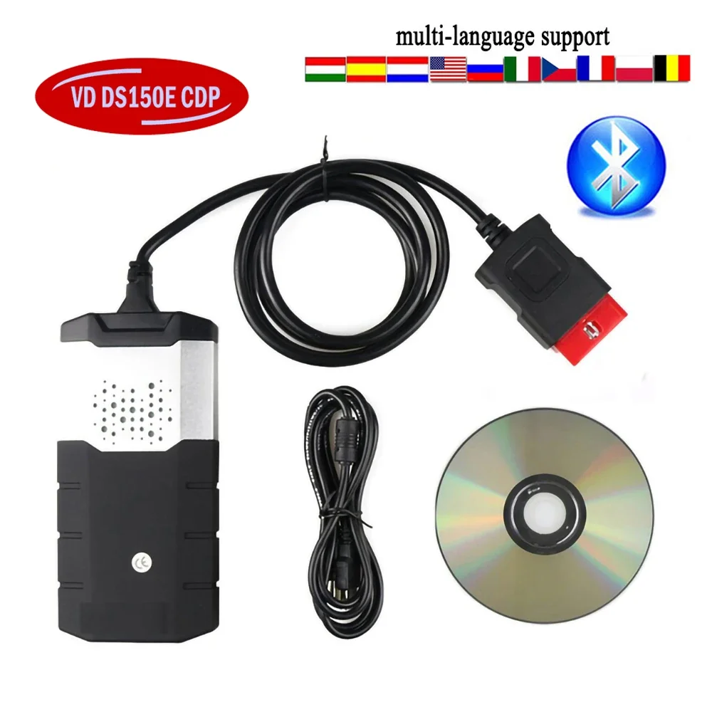 Фото Диагностика OBD2 WOW CDP 2021.11 Keygen TNESF DELPHIS ORPDC Vd DS150e Cdp Bluetooth New Vci OBD2 Scanner Tools for Car Truck №4