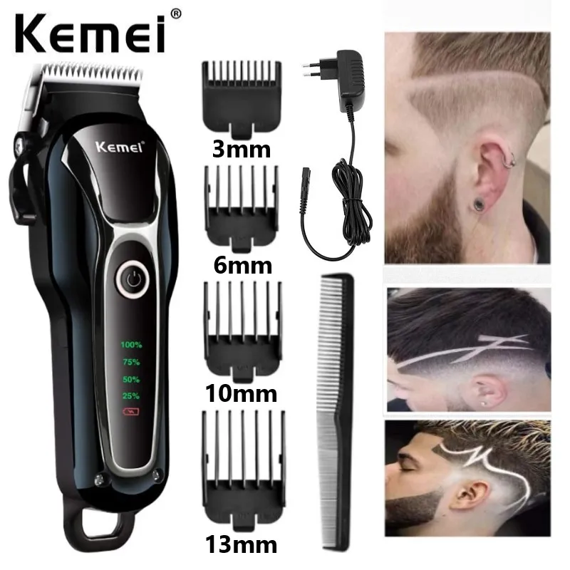 

KEMEI KM-1991 Professional Clipper Pet Dog Hair Trimmer Grooming Rechargeable Powerful Cat Cutters Shaver Mower Haircut Machine