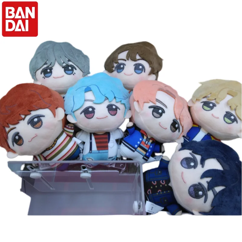 Фото В наличии Оригинальная плюшевая кукла Banpresto TinyTAN DNA RM j-hope Jimin Q-версия, плюшевый брелок 11 см, мультяшная кукла, креативный подарок №3