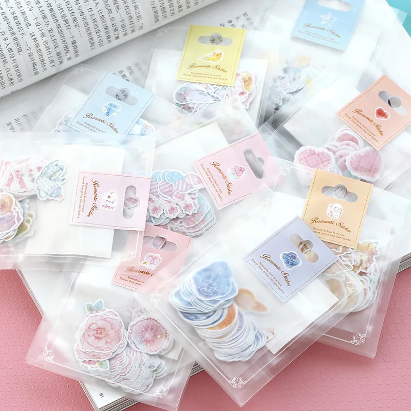 

70pcs Kawaii Stickers Cute Cartoon DIY Diary Scrapbooking Craft Decoration Paper Kids Toy for Office School Supplies Stationery