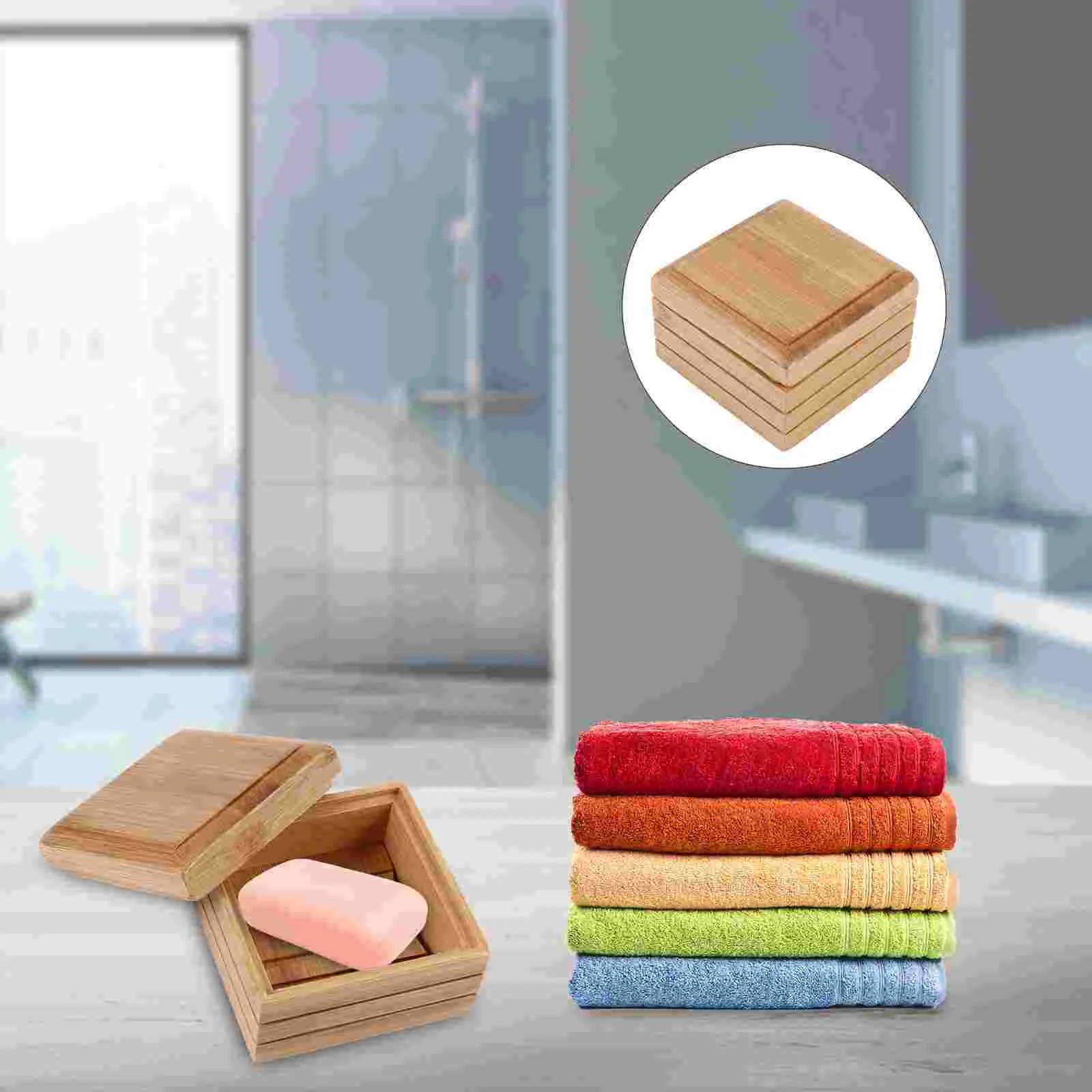 

Soap Holder Dish Box Container Bar Draining Showerholders Travel Drainage Wooden Dishes Sponges Tray Sink Bathroomriser