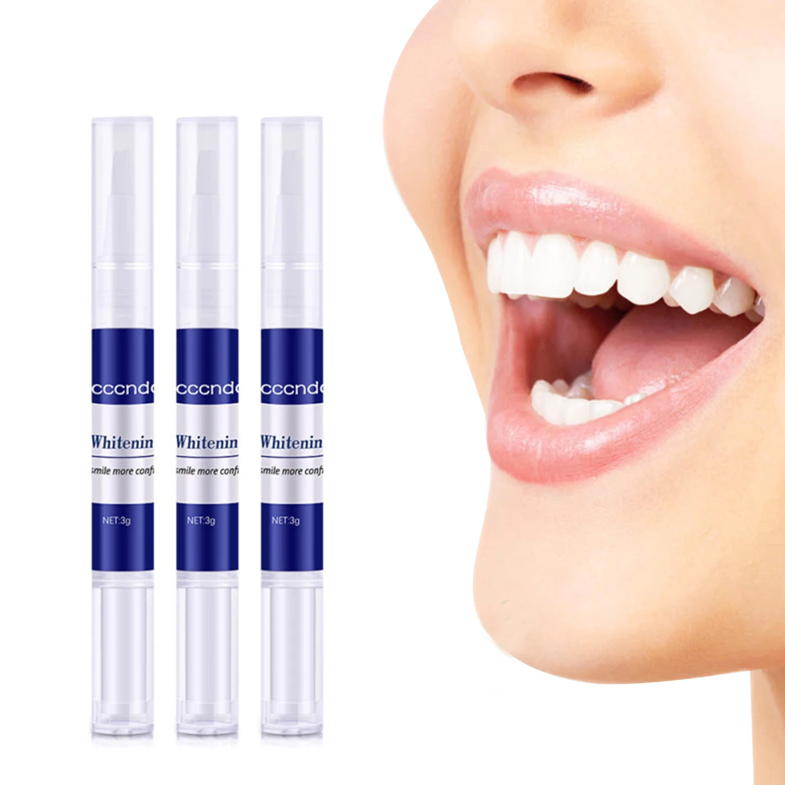 

3pcs Teeth Whitening Pen Gel Liquid Oral Hygiene Cleaning Whiten Tooth Lotion Remove Oral Odor Plaques Dental Bleach Care Tools