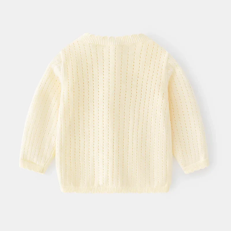 Тонкий кардиган для новорожденных свитер маленьких мальчиков и девочек