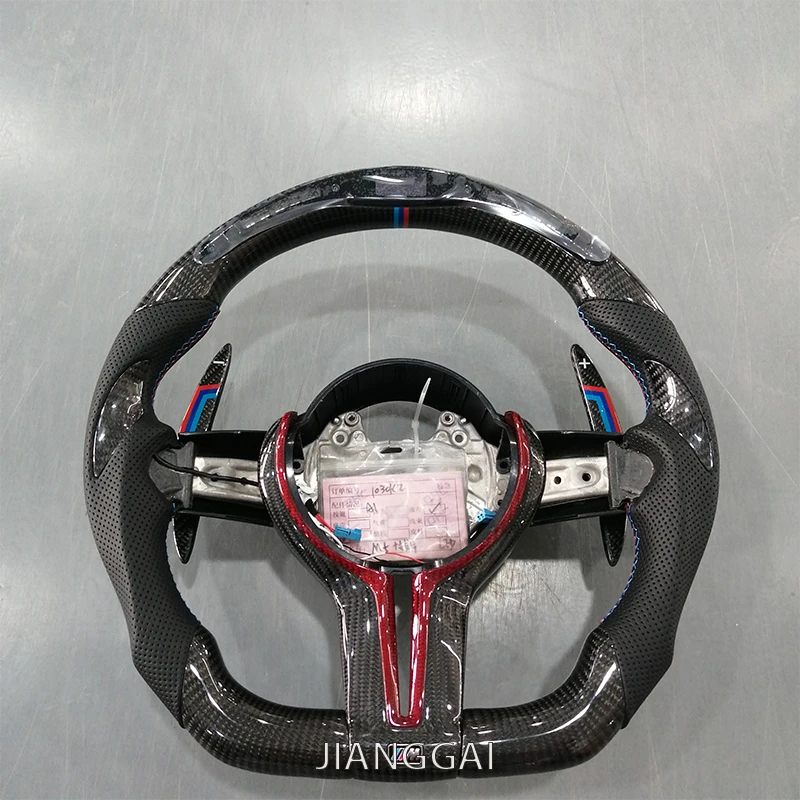 Руль из 100% углеродного волокна подходит для BMW E90 E91 E92 E93 E70 E71 E72 E53 E89 E84 E81 E87 E82 E88 -