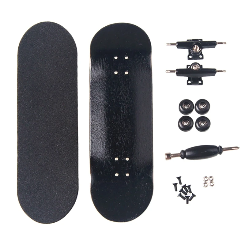 

Wooden Fingerboard Finger Skateboard Basic Fingerboars With Bearings Wheel Foam Tape Set Finger Skateboards Toy