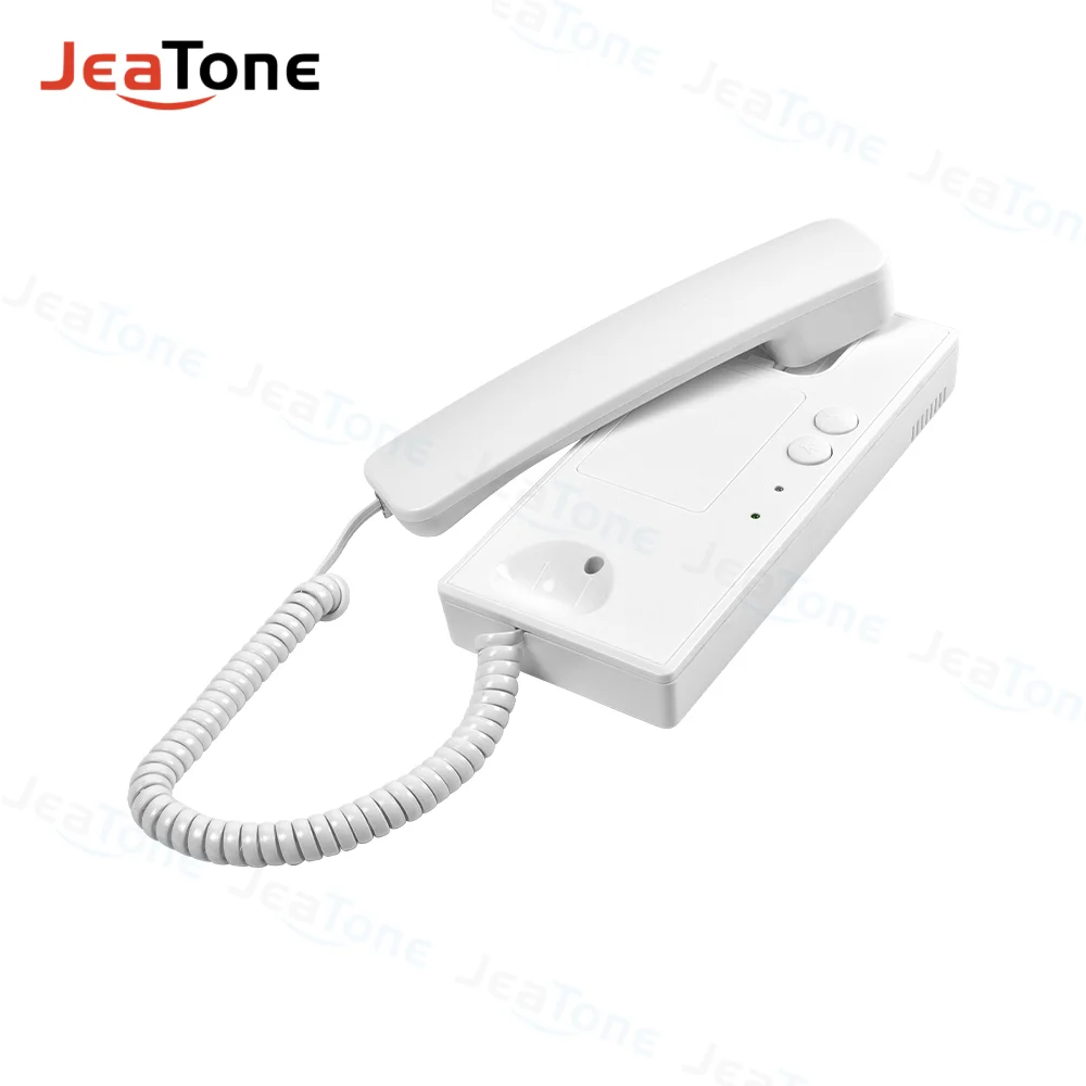 

JEATONE Home Audio Handset Doorman Phone Wired Intercom System for Apartment with Dual Way Talk, Unlock, Transfer Call Function
